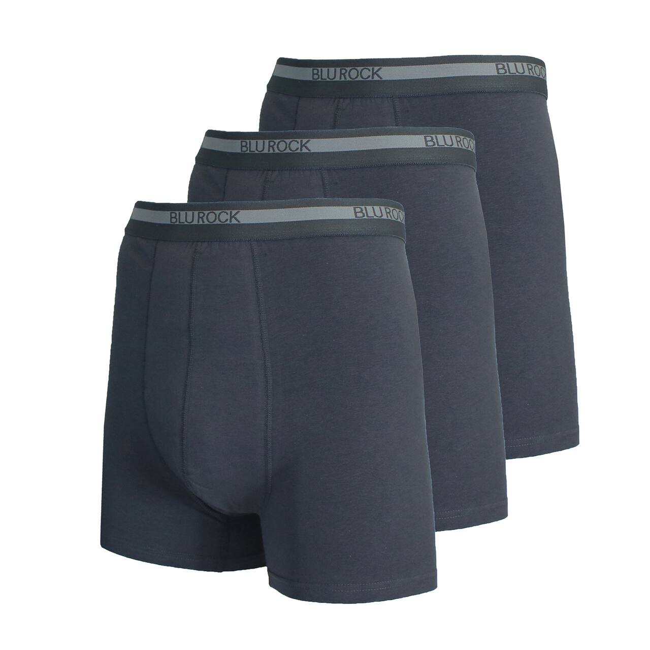 Galaxy by Harvic Men's Stretch Cotton Boxer Briefs 3 Pack